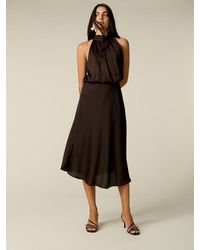 Oltre - Vestito Midi Halter Neck - Lyst