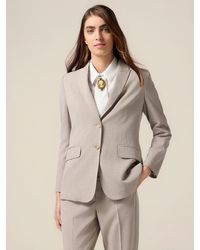 Oltre - Blazer Fluido Misto Viscosa Donna, Taglia - Lyst