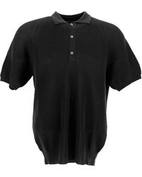 Laneus - Knit Polo Shirt - Lyst