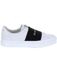 Givenchy - City Court Logo-embroidered Leather Low-top Trainers - Lyst