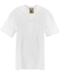 Semicouture - V-neck T-shirt - Lyst