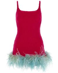 『2年保証』 LAURENT SAINT 品薄/ Chiffon-trimmed ミニドレス Crepe Crystal ワンピース Saint Laurent Mini and short dresses for Women - Up to 80% off