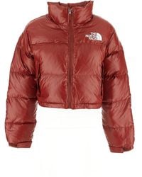 The North Face Nuptse Short Jacket - Red