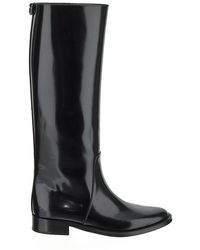 Saint Laurent - Hunt Boots In Glaze Leather - Lyst