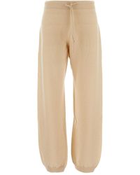Semicouture - Cashmere Blend Trousers With Drawstring - Lyst