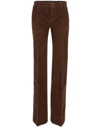 Saint Laurent - Bootcut Corduroy Pants - Lyst