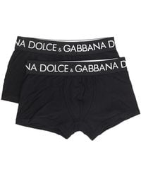 Dolce & Gabbana - Two-pack Cotton Jersey Boxers - Lyst