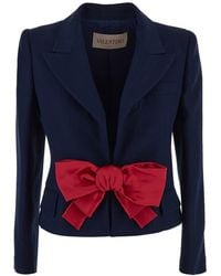 Valentino - Giacca Con Fiocco - Lyst