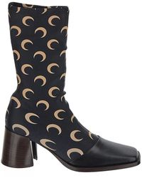 Marine Serre - Moon Jersey Ankle Boots - Lyst