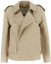 Burberry - Double-breasted Jacket - Lyst