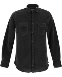 PT Torino Black Cotton Shirt