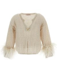 Valentino - Feathers Knit - Lyst
