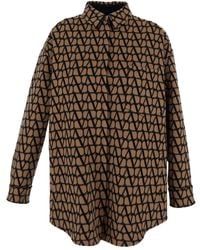 Valentino - Logoed Wool Jacket - Lyst