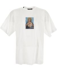 Dolce & Gabbana - Strass-embellished Virgin Print T-shirt - Lyst