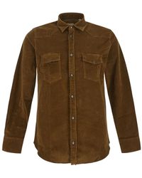 PT Torino - Brown Cotton Shirt - Lyst