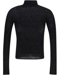 Saint Laurent - Turtleneck Knit Sweater - Lyst