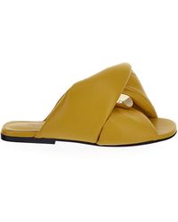 JW Anderson - Chain Twist Leather Flats - Lyst