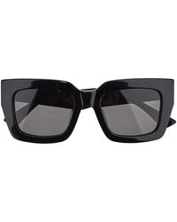 Bottega Veneta - Angle Acetate Square Sunglasses - Lyst