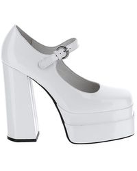 Jeffrey Campbell Leather Chillin High Heels in Yellow | Lyst