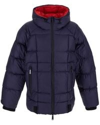 DSquared² - Logo Print Hooded Down Jacket - Lyst