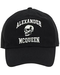 Alexander McQueen - Varsity Logo And Skull Baseball Cap - Lyst