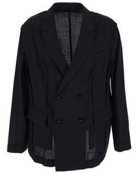 Sacai - Double Breasted Jacket - Lyst