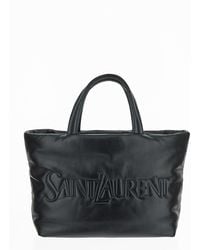 Saint Laurent - Leather Nappa Tote Bag - Lyst