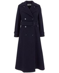 Lardini - Double Breasted Coat - Lyst