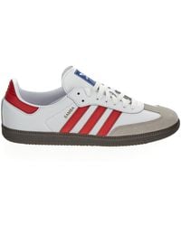 adidas - White And Better Scarlet Samba Og Trainers - Lyst