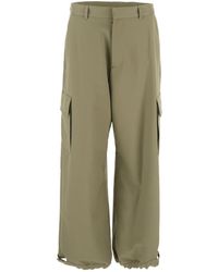 Off-White c/o Virgil Abloh - Ow Embroidered Drill Cargo Pants - Lyst