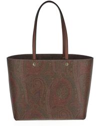 Etro - Large Essential Bag With Clutch - Lyst
