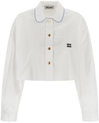 Miu Miu Shirts for Women | Online Sale up to 60% off | Lyst