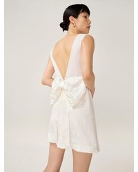 OMNES - Bowlyn Jacquard Wedding Guest Dress - Lyst