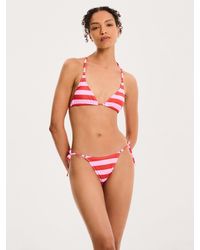 OMNES - Clarissa Stripe Print Bikini Top - Lyst