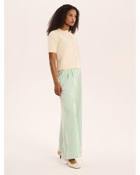 OMNES - Samara Wide Leg Striped Trouser - Lyst