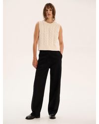 OMNES - Bobbi Cable Knit Vest - Lyst