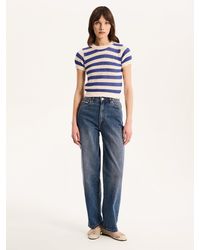 OMNES - Lexi Stripe Crochet Jumper - Lyst