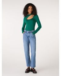 OMNES - Deryn Cut Out Jersey Top - Lyst
