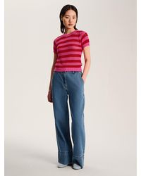 OMNES - Lexi Stripe Crochet Jumper - Lyst