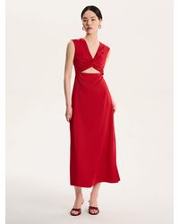 OMNES - Marin Twist Satin Dress - Lyst