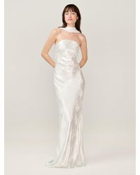 OMNES - Faith Jacquard Wedding Guest Dress - Lyst