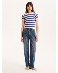OMNES - Lexi Stripe Crochet Jumper - Lyst
