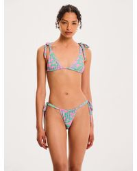 OMNES - Ayla Tiger Print Bikini Bottom - Lyst