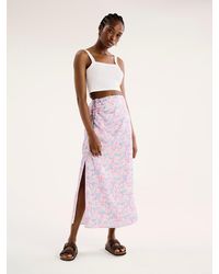 OMNES - Madelyn Midi Skirt - Lyst