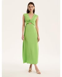 OMNES - Marin Twist Satin Dress - Lyst