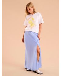 OMNES - Jackie Asymmetric Midi Skirt - Lyst