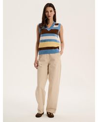 OMNES - Trinny Stripe Sweater Vest - Lyst