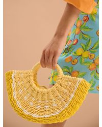 OMNES - Linda Paper Straw Basket Bag - Lyst