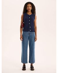 OMNES - Matilda Cable Knitted Vest - Lyst