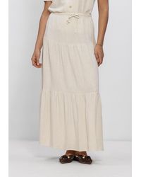 Object - Damen Röcke Objsanne Mw Long Layer Skirt - Lyst